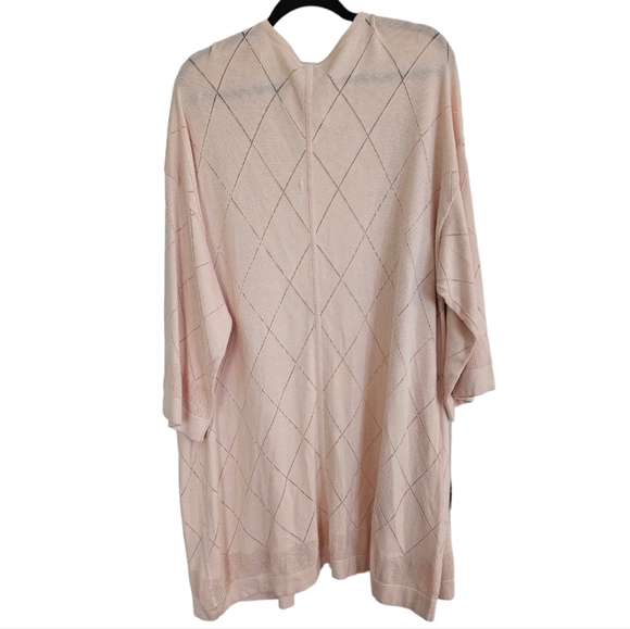Anne Klein. Women's Open Front Cardigan. Light Pale Pink. Size 2X. NWT. - Picture 3 of 9